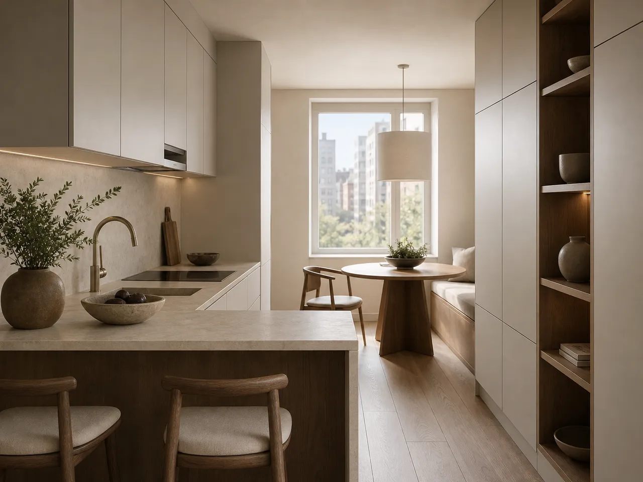 Diseño de cocinas pequeñas: almacenamiento, distribución y materiales duraderos — editorial de Fadior sobre mobiliario en acero inoxidable 304
