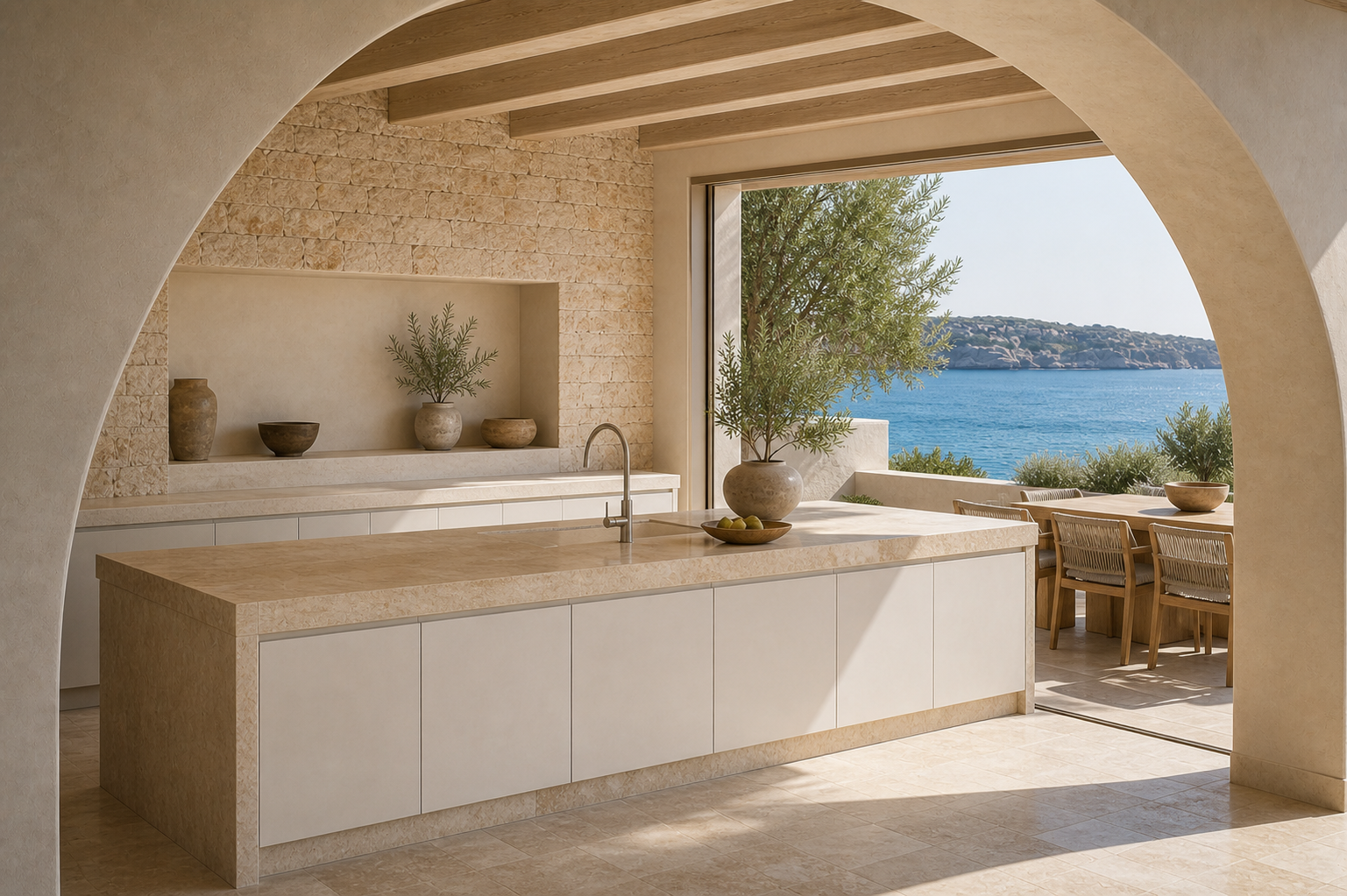 Fadior Meridian Kitchen Suite with Diamond Clean Sink Gallery — lifestyle setting with natural light and residential styling