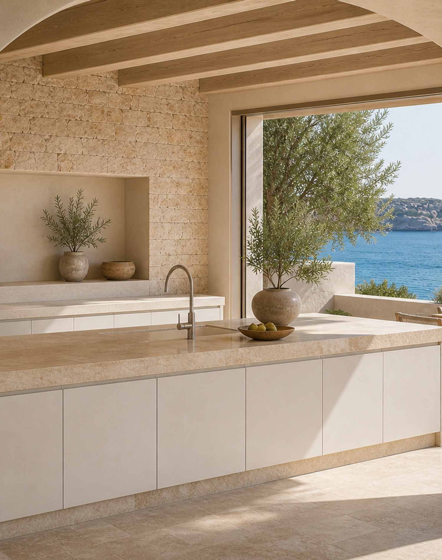 Fadior Meridian Kitchen Suite with Diamond Clean Sink Gallery — lifestyle setting with natural light and residential styling