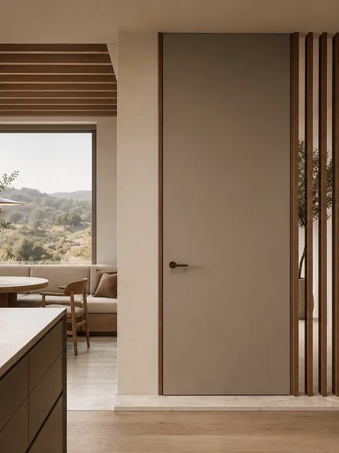 Suite de Puerta Interior Silhouette con Mampara de Paso de Aletas Escultóricas