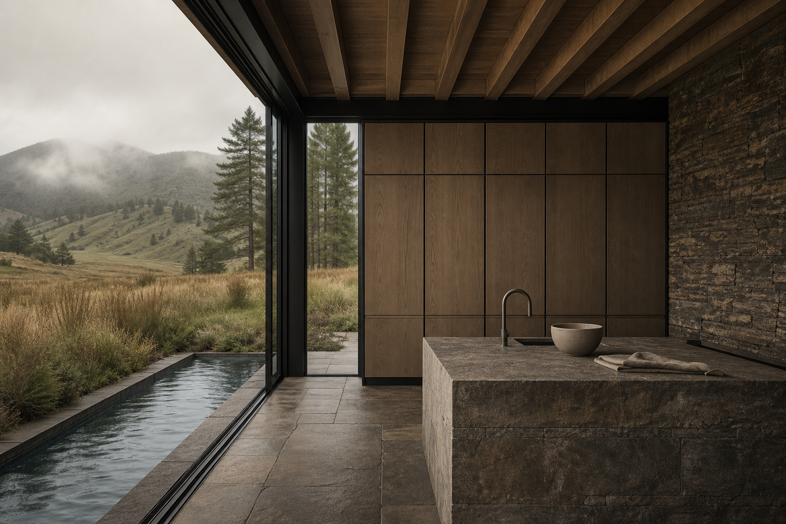 Fadior Dream Home Kitchen Suite with Certified Oak Chef Wall — lifestyle setting with natural light and residential styling