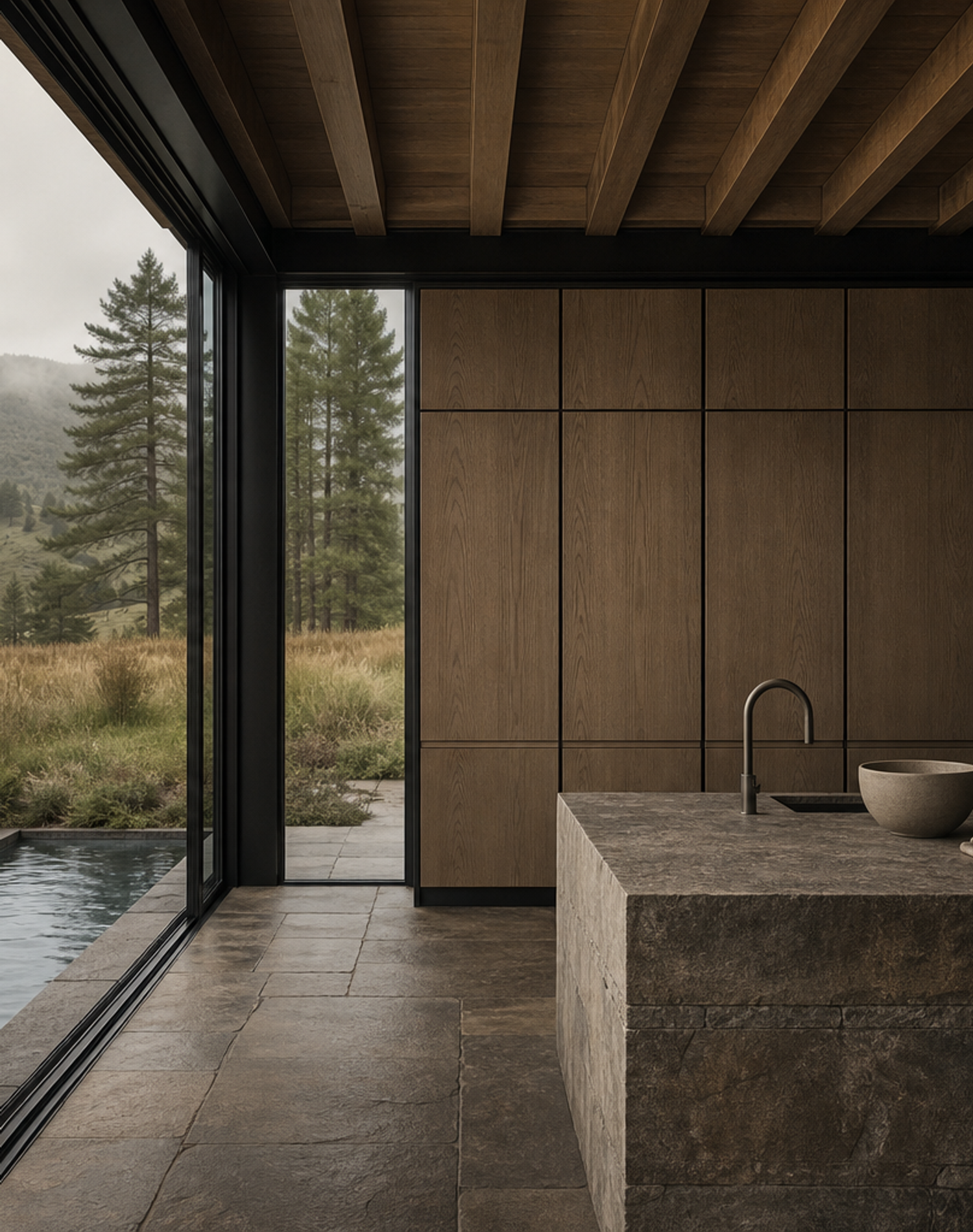 Fadior Dream Home Kitchen Suite with Certified Oak Chef Wall — lifestyle setting with natural light and residential styling