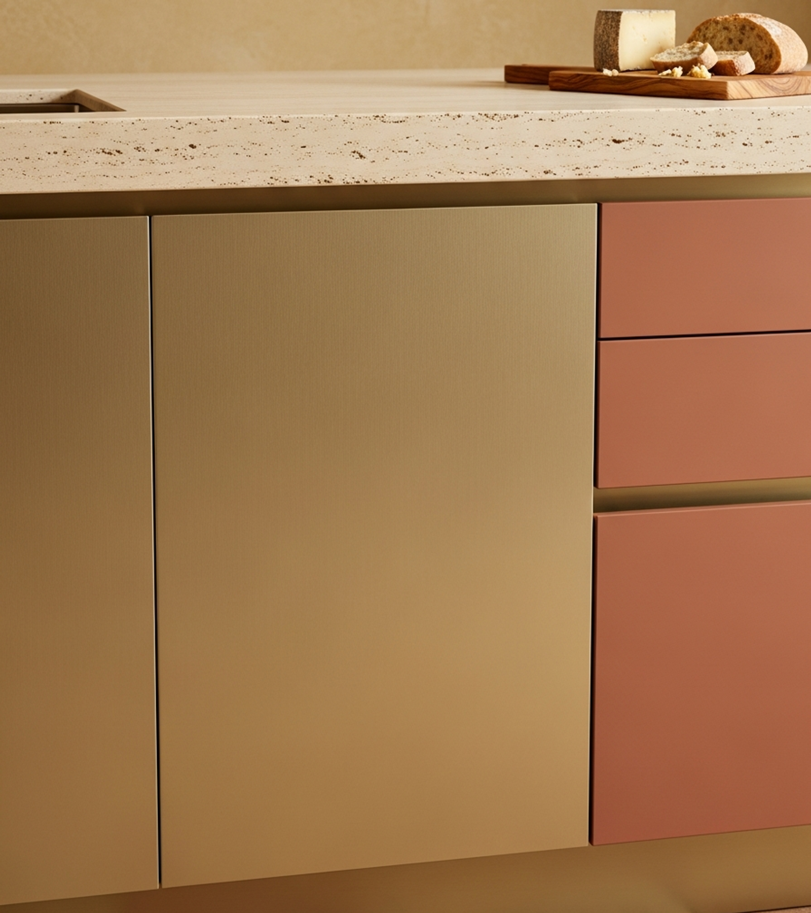 Fadior Solace Kitchen Suite — close-up of stainless steel finish and hardware detail