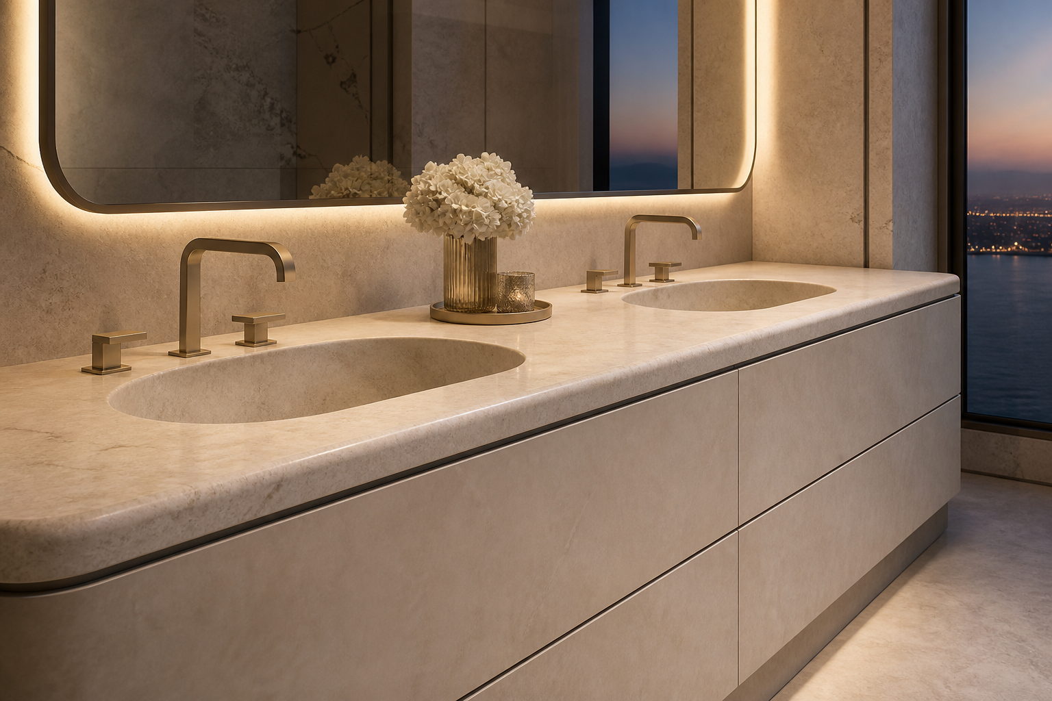 Fadior Ethereal Harbor Dual Basin Gallery | 304 Stainless Steel | FADIOR HOME — close-up of stainless steel finish and
