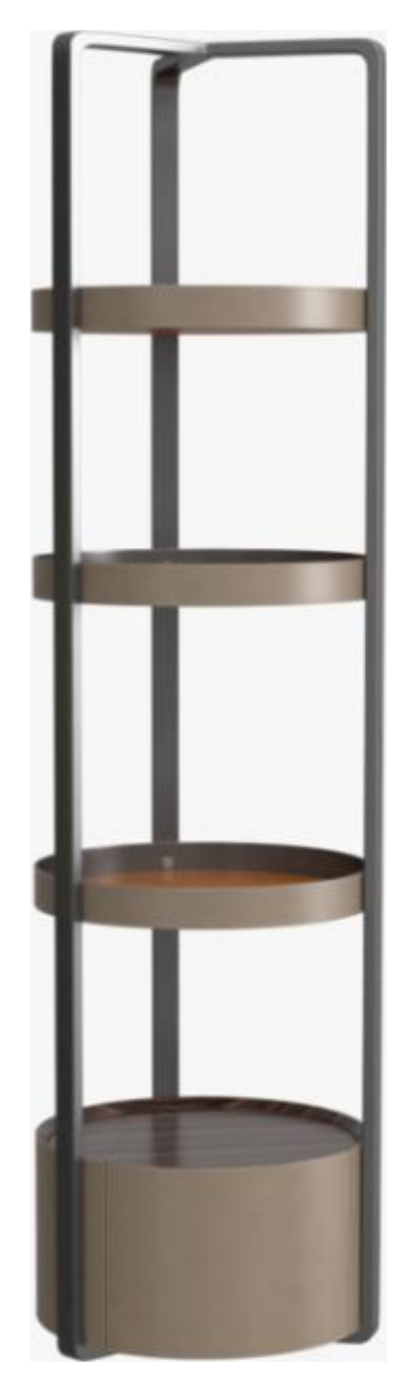 Leather-Accent Wine Cabinet product photo for FADIOR HOME shop
