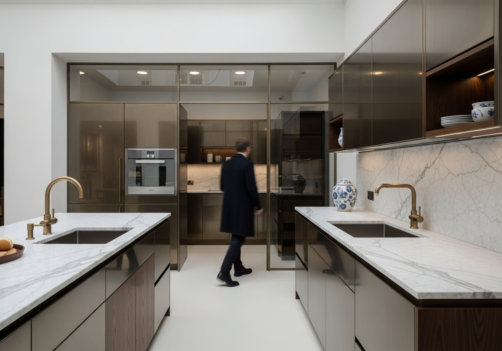 Fadior Chelsea Townhouse Showroom — visitor perspective through showroom