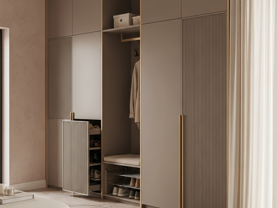 Fadior Archetype Entryway Suite — 304 stainless steel entryway system, front view