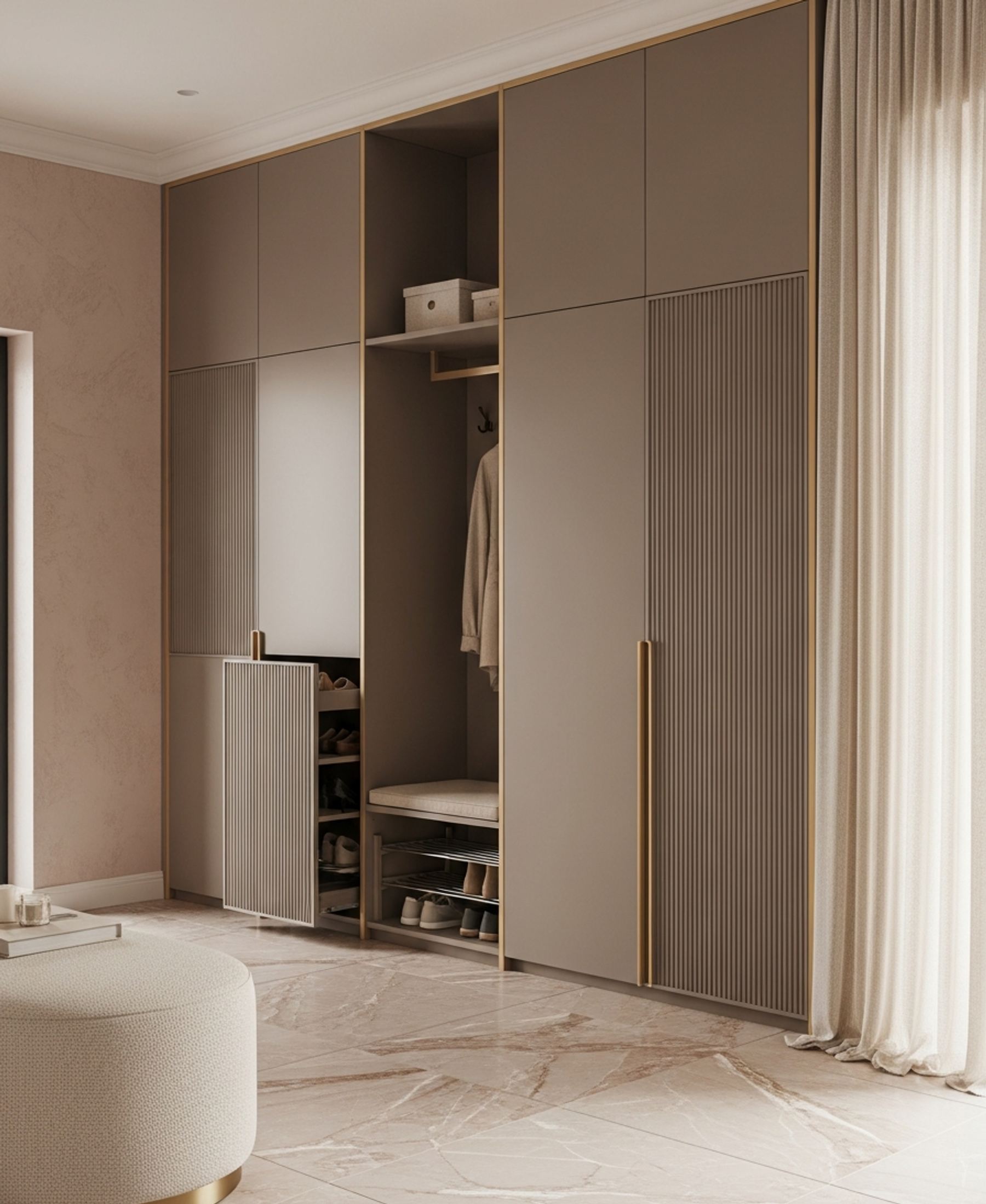 Fadior Archetype Entryway Suite — 304 stainless steel entryway system, front view