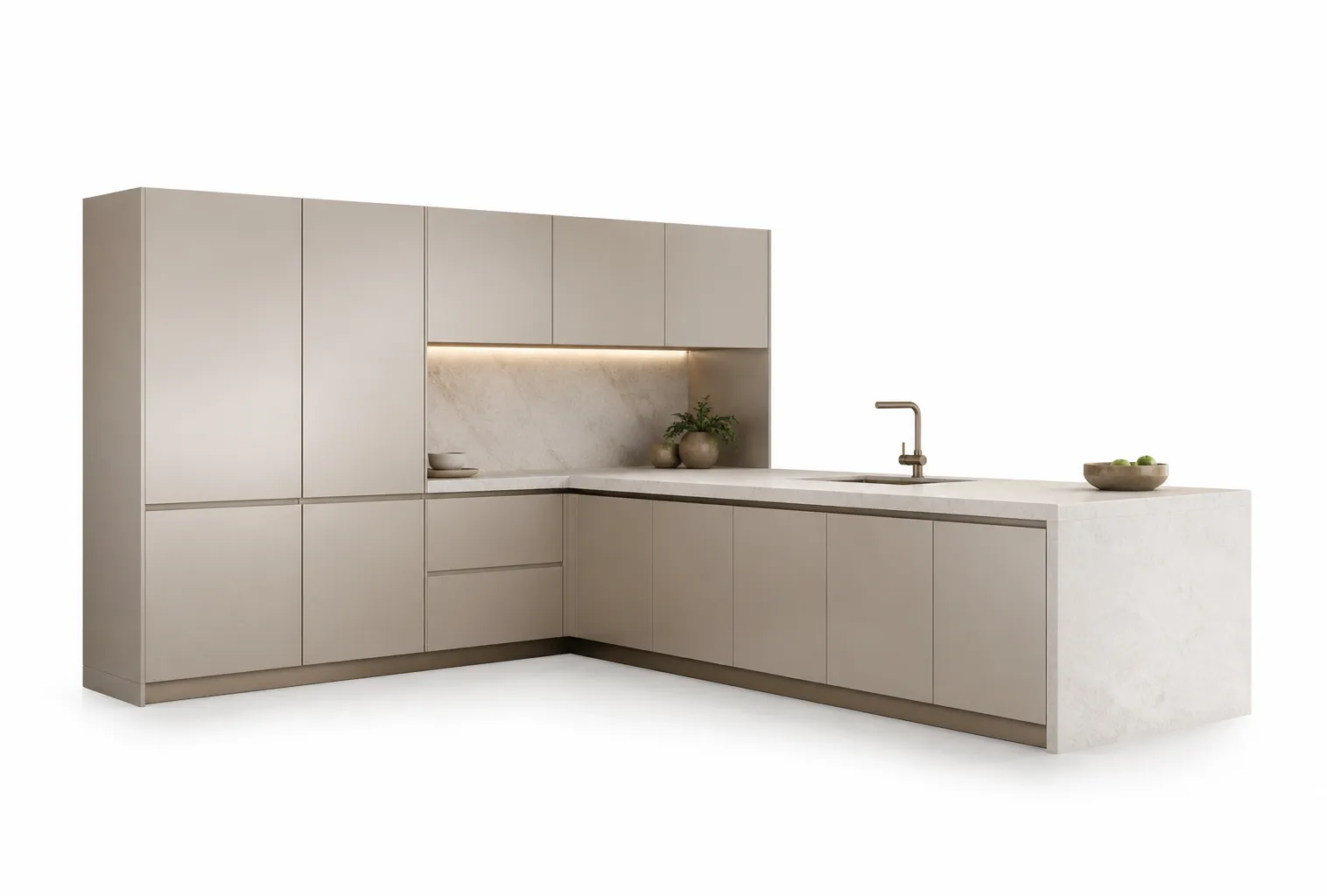 Suite de Cocina Continuum con Península de Champán en Azotea vista principal