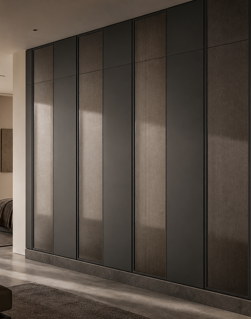 Suite de Armario Onyx con Claustro de Armario de Roble Ahumado perspectiva interior