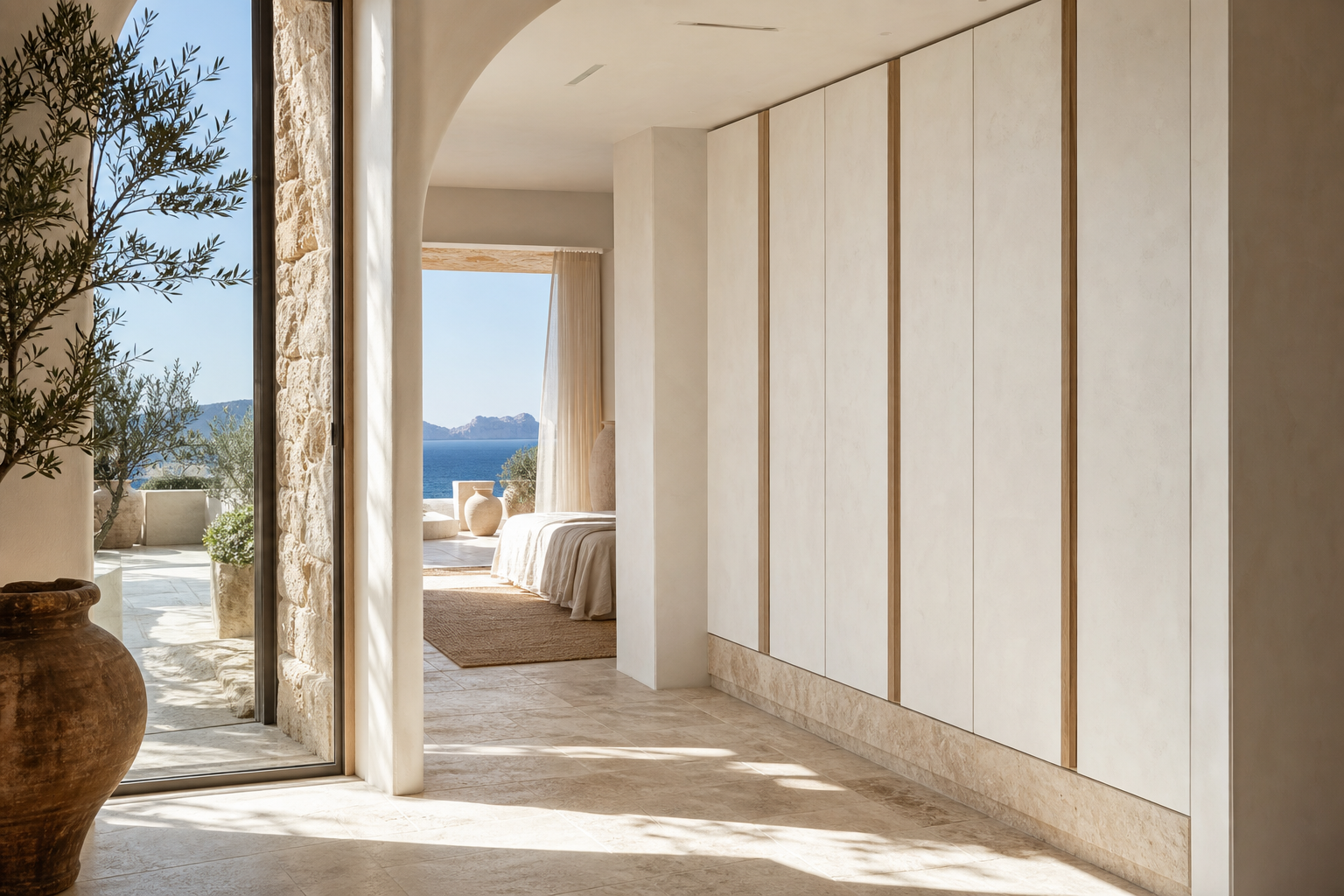 Fadior Onyx Wardrobe Suite with Mediterranean Dressing Gallery — interior room context showing cabinet integration