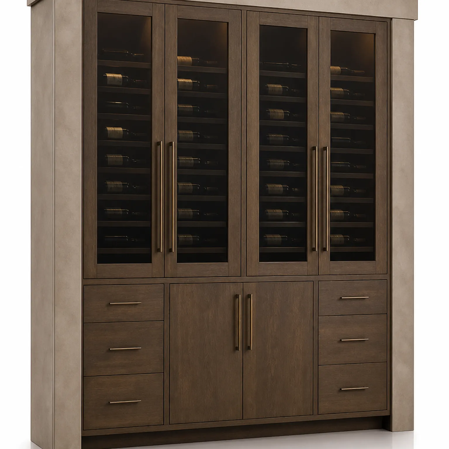 Suite de Armario de Vinos Grotto con Despensa para Decantador Cove vista principal