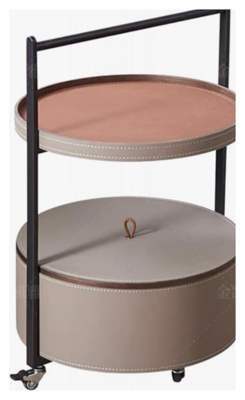 Leather-Accent Serving Cart product photo for FADIOR HOME shop