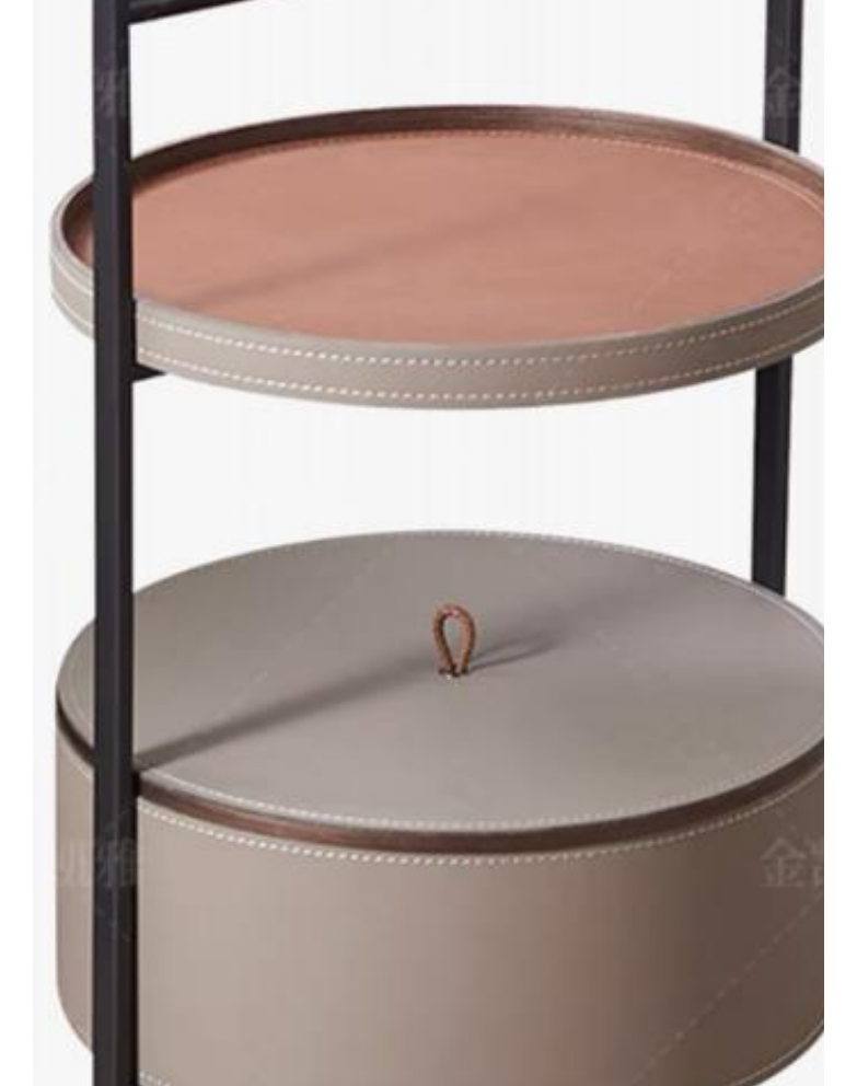 Leather-Accent Serving Cart product photo for FADIOR HOME shop