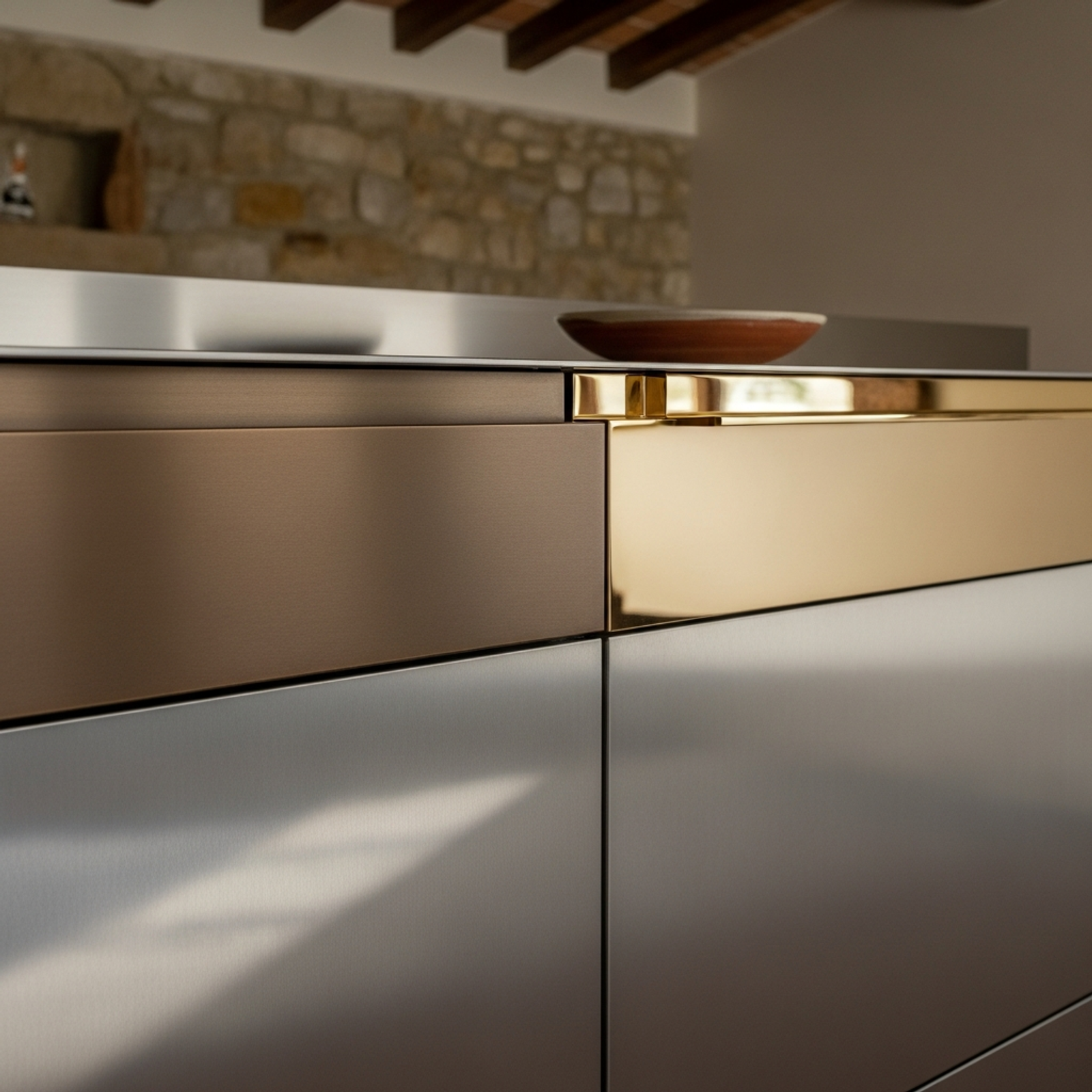 Fadior Siena Tuscan Villa — close-up of stainless steel finish and hardware detail