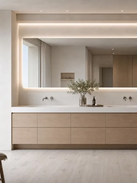 Pared de Tocador de Spa Conectada Ethereal