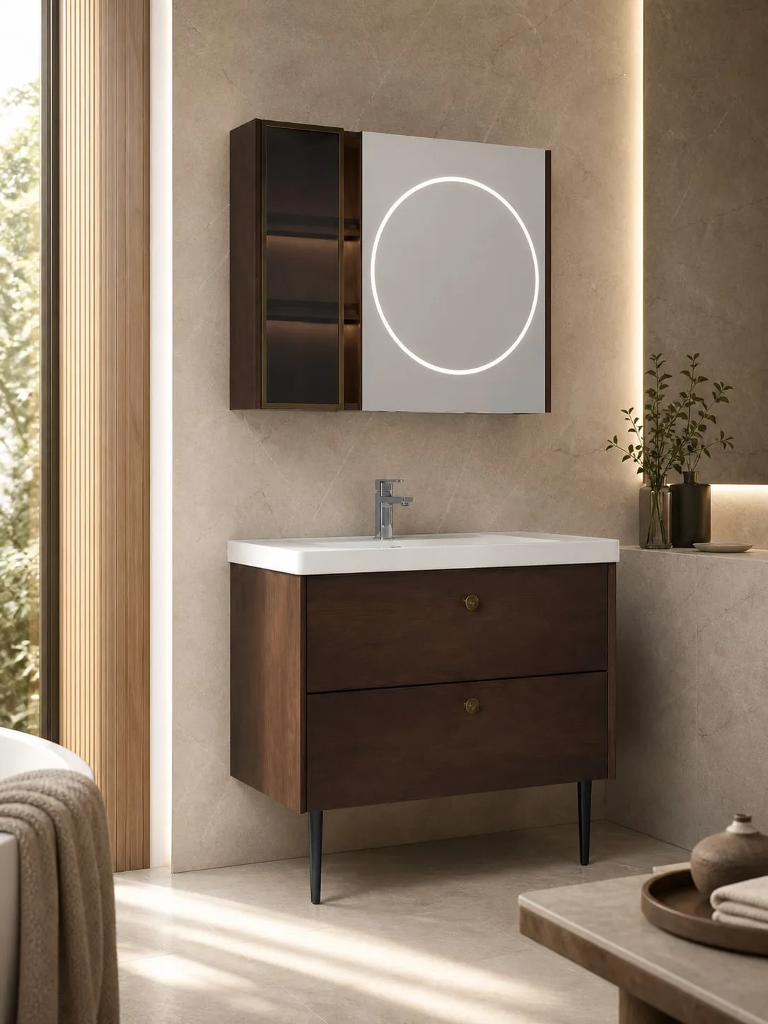 Smart-Mirror Eco Drawer Vanity 900×485×600 mm