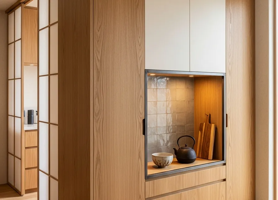 Fadior Brera Wardrobe — 304 stainless steel wardrobe system, front view