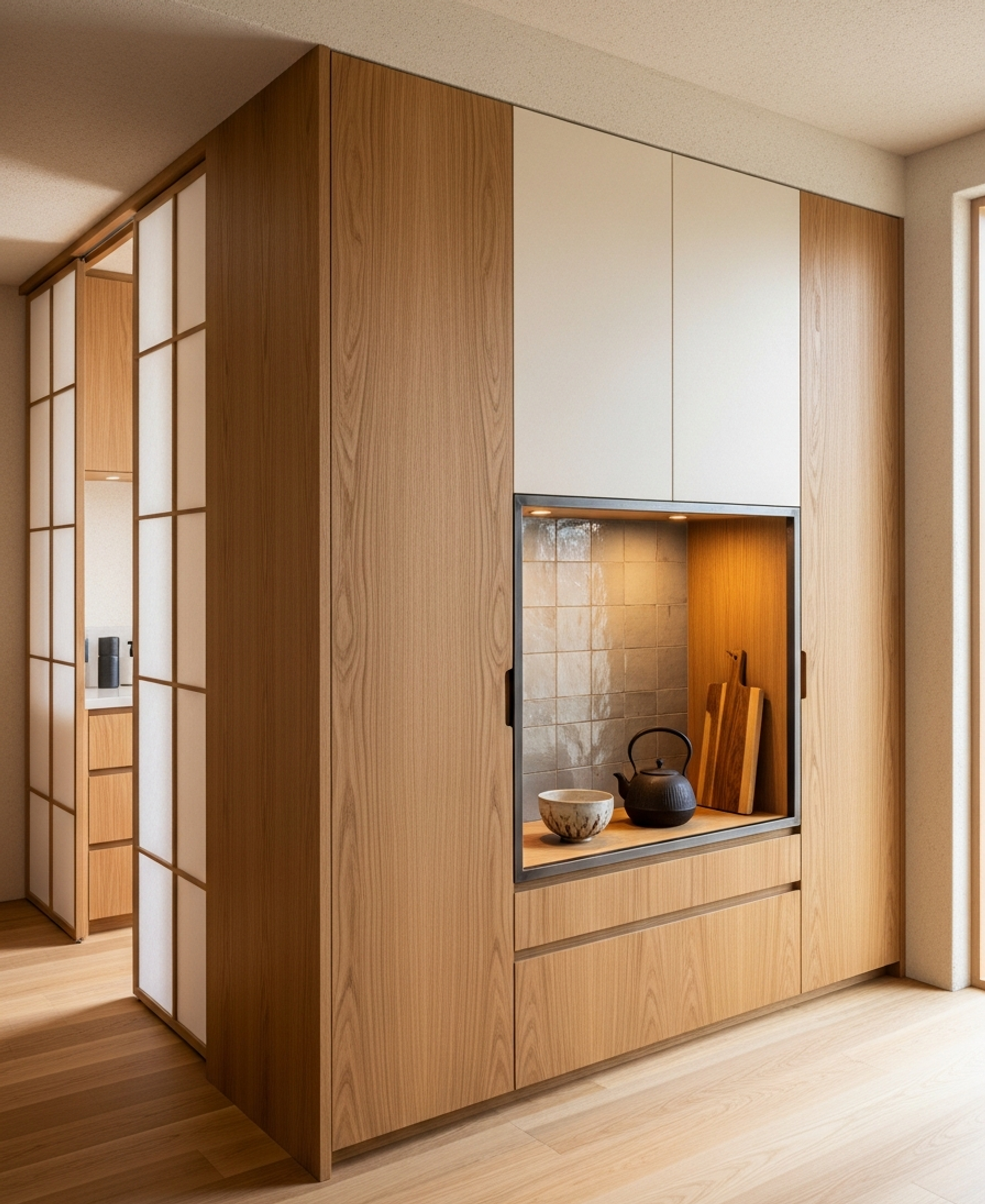 Fadior Brera Wardrobe — 304 stainless steel wardrobe system, front view