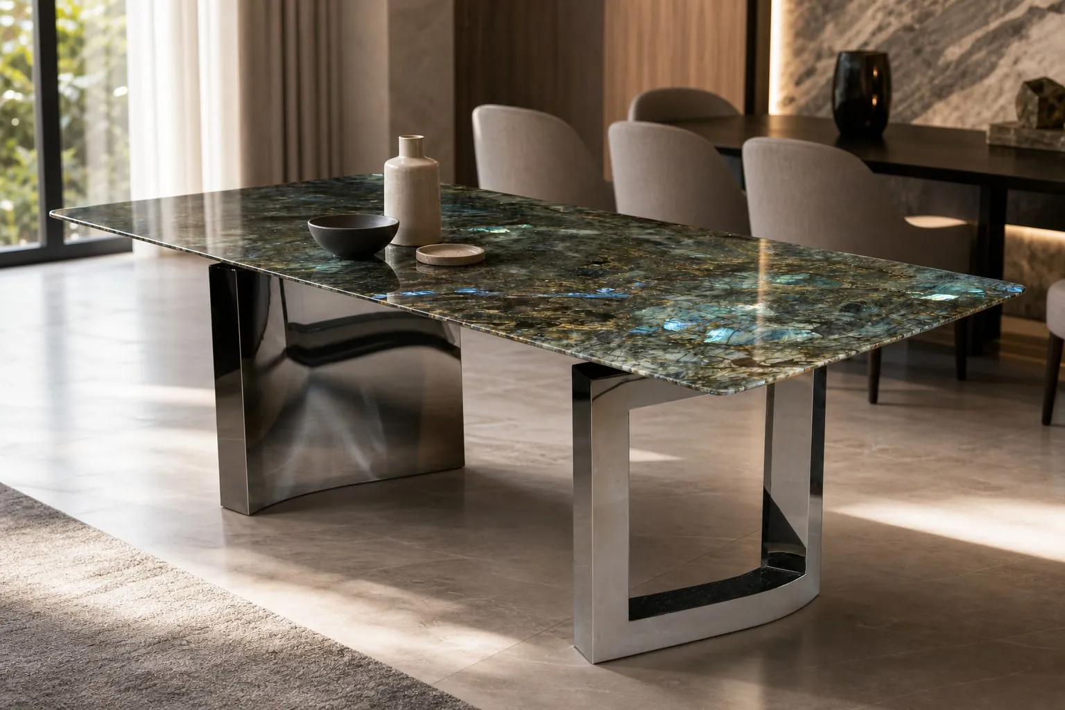 Rectangular Marble Dining Table 2000×950×760 mm
