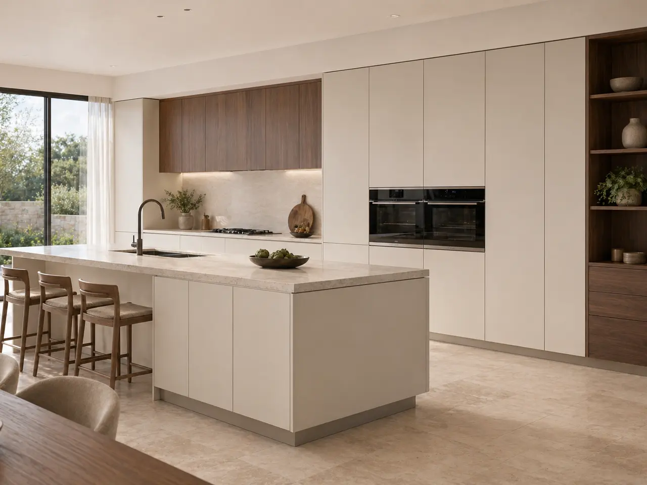 Fadior Dream Home Kitchen Suite with Frameless Pearl Utility Spine - custom 304 stainless steel kitchen cabinetry with residential finishes, storage planning, and daily workflow
