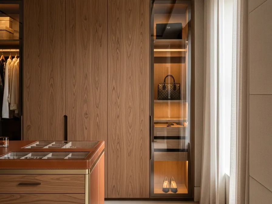 Cocina de acero inoxidable en ático de Manhattan: un lenguaje material unificado de la cocina al armario — editorial de Fadior sobre mobiliario en acero inoxidable 304