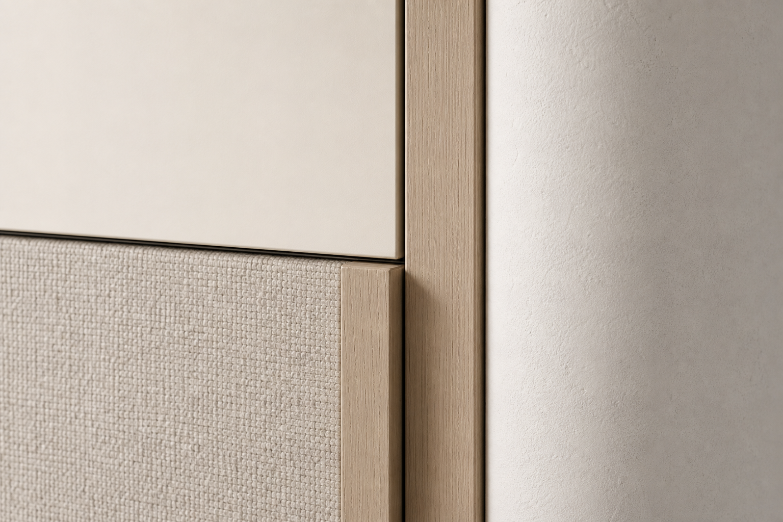 Fadior Lumiere Wardrobe Suite with Bespoke Dressing Gallery — close-up of stainless steel finish and hardware detail