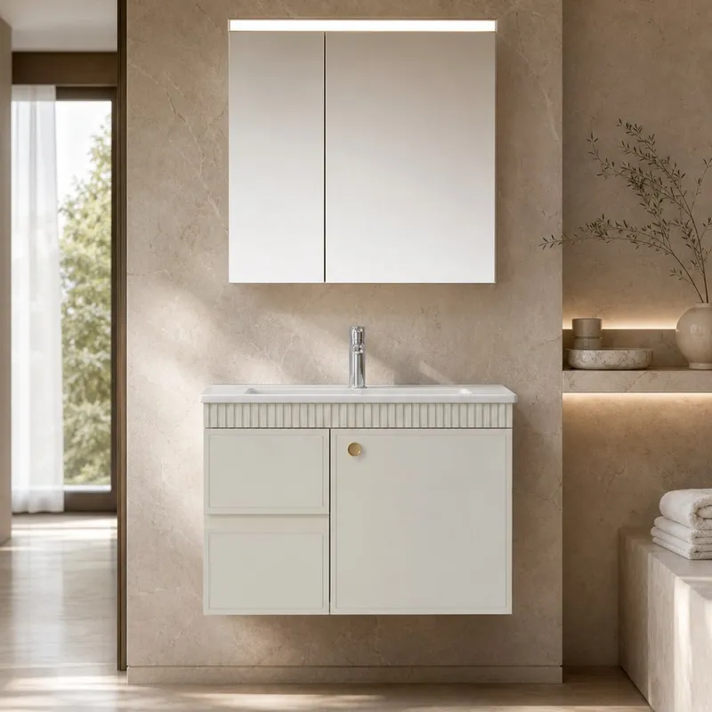 Eco-Board Mirror-Cabinet Vanity 800×485×500 mm