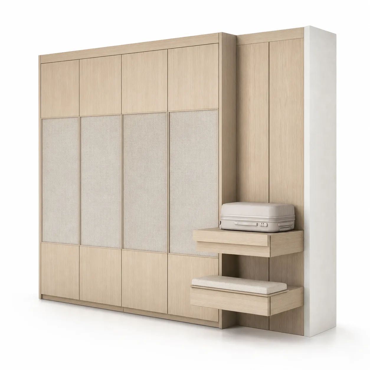Suite de Armario Canopy con Muro Flotante de Valet para Equipaje vista principal