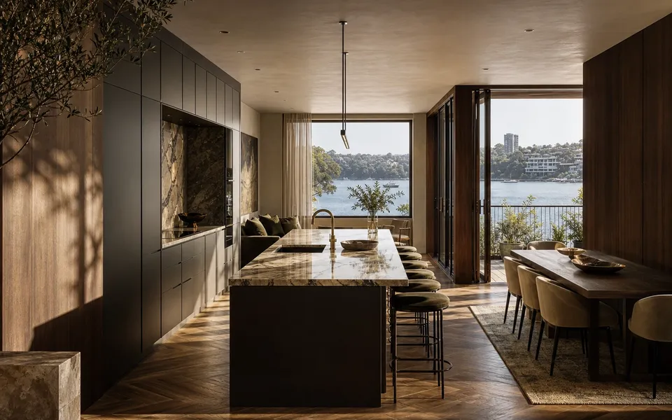 Residencia Compacta en Sídney — proyecto Fadior con mobiliario en acero inoxidable 304