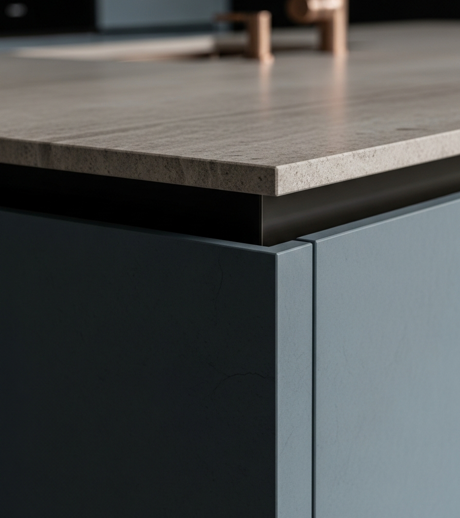 Fadior Abyss Kitchen Suite — close-up of stainless steel finish and hardware detail
