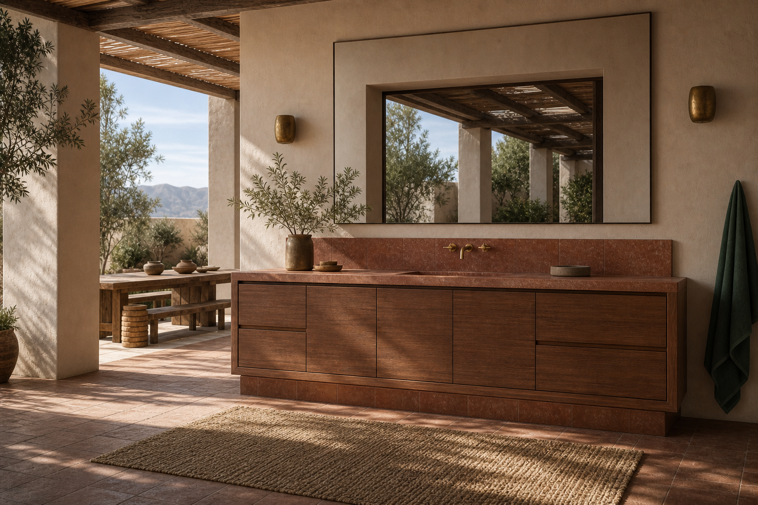 Fadior Nacre Bath and Vanity Suite with Red Dot Spa Plinth — 304 stainless steel bath and vanity system, front view