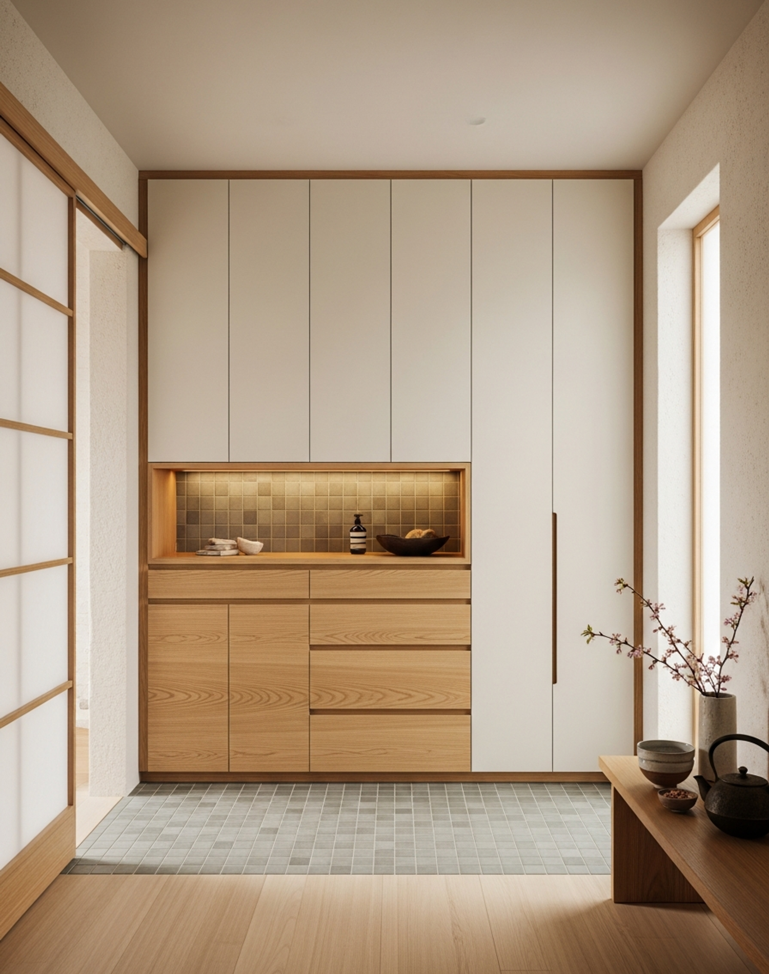 Fadior Brera Wardrobe Suite — interior room context showing cabinet integration