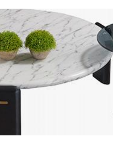 Stone-Top Coffee Table φ1080*410 product photo for FADIOR HOME shop