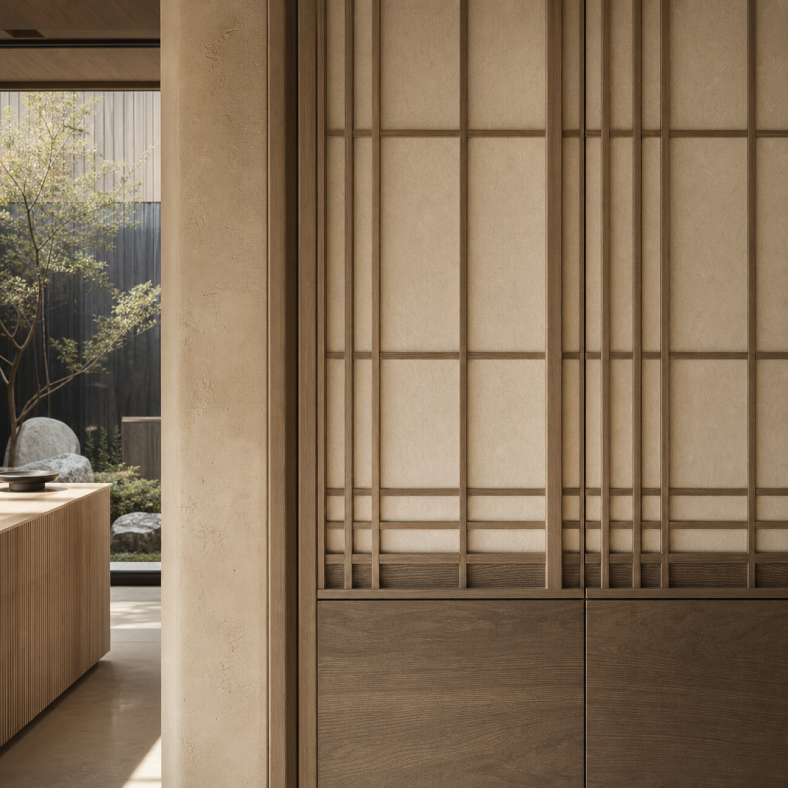 Fadior Eclipse Wardrobe Suite with Translucent Lattice Dressing Bay — close-up of stainless steel finish and hardware detail