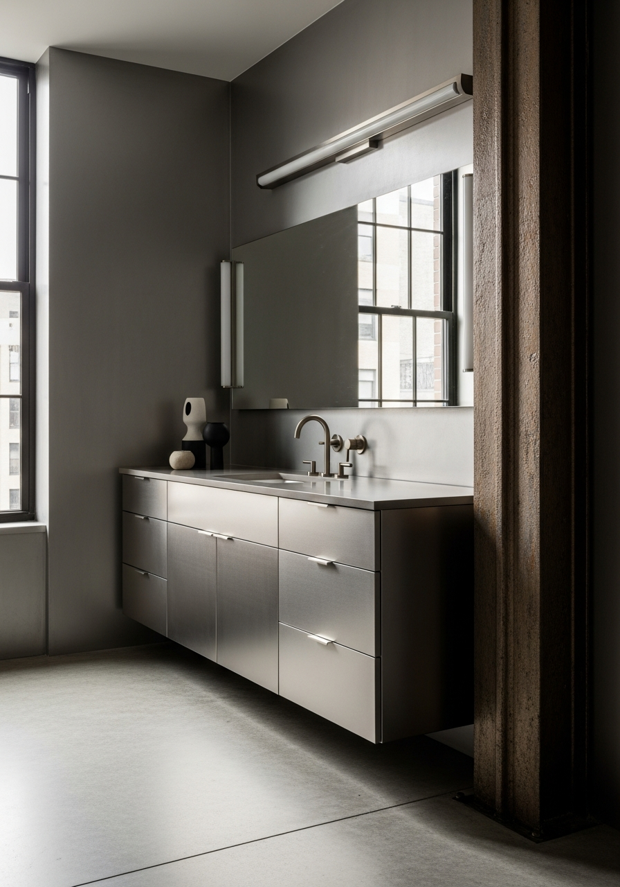 Fadior Tribeca Cast-Iron Penthouse — bathroom vanity with premium material integration