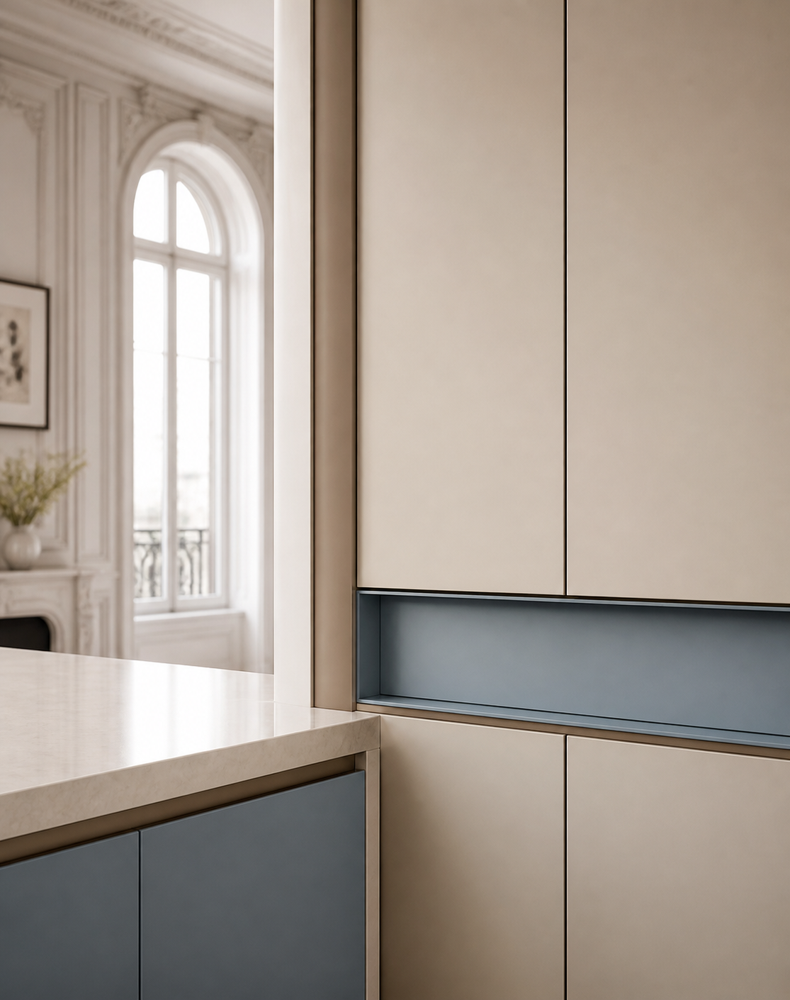 Fadior Riviera Desert Climate Service Core — close-up of stainless steel finish and hardware detail