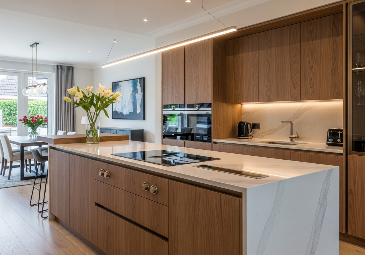 Cocina de acero inoxidable para apartamento minimalista: el lujo silencioso del acero sin juntas imagen 2