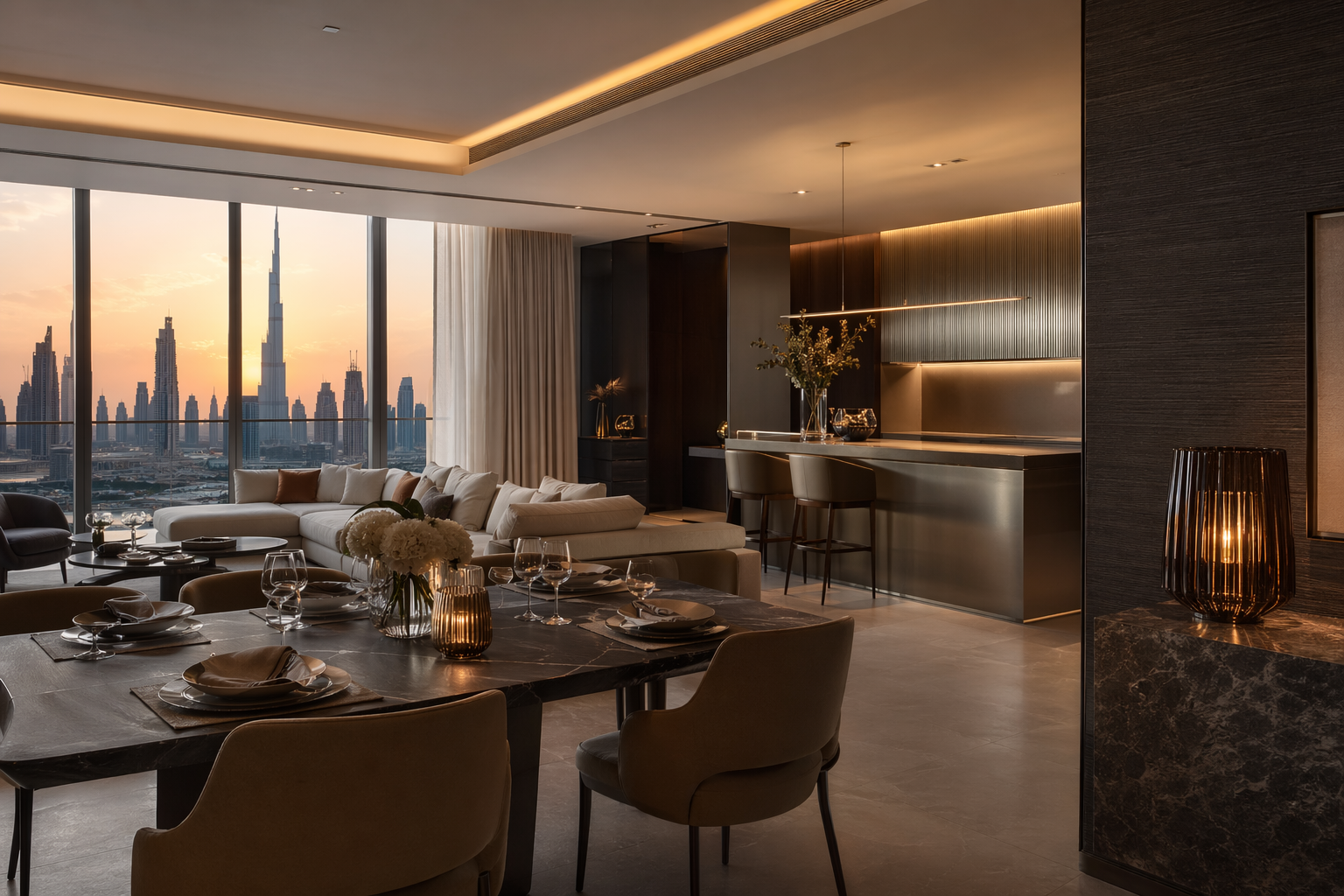 Fadior Dubai Downtown Hotel — contextual lifestyle interior view