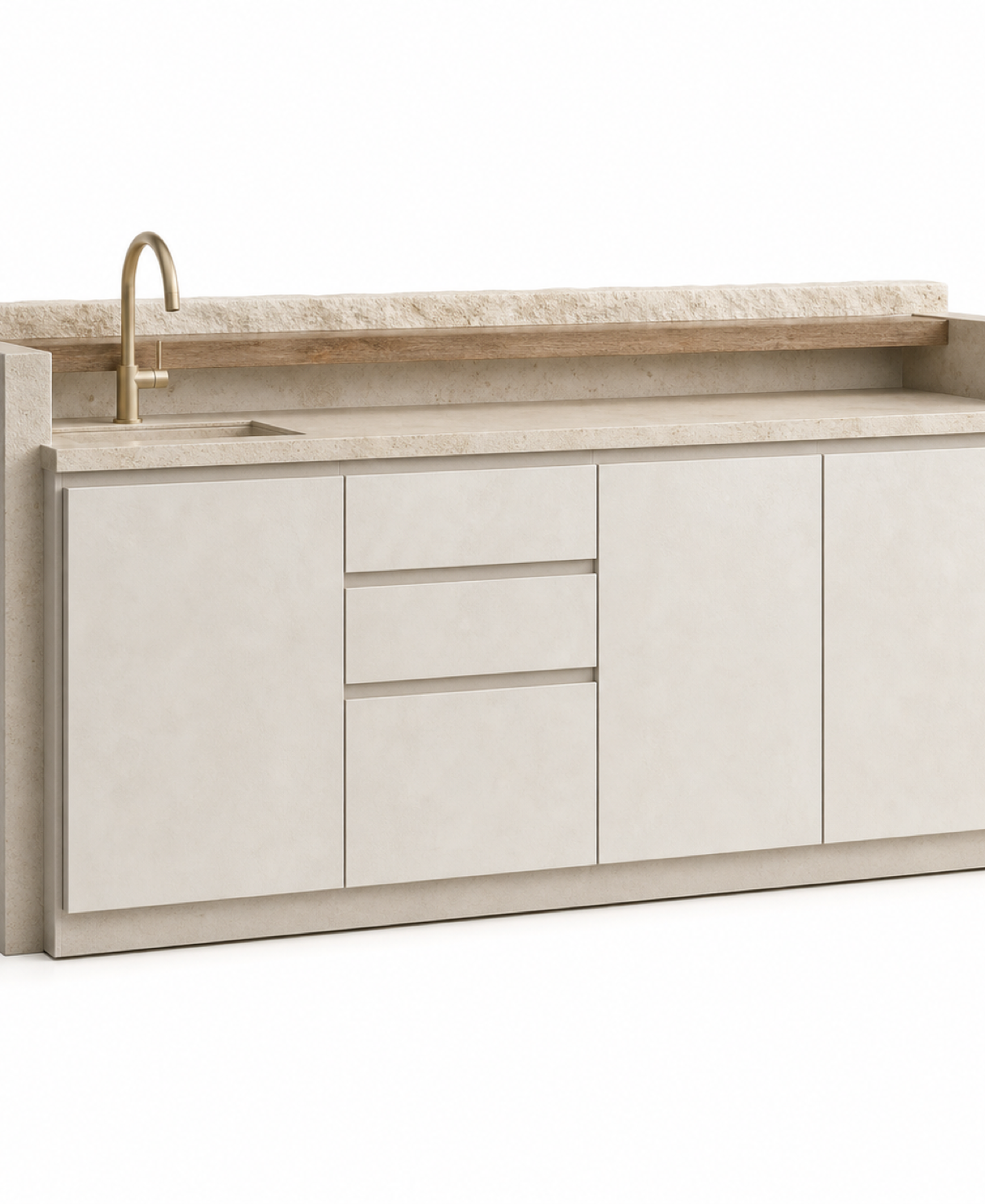 Fadior Cannes Balcony Suite with Tide Sink Landing — 304 stainless steel balcony system, front view