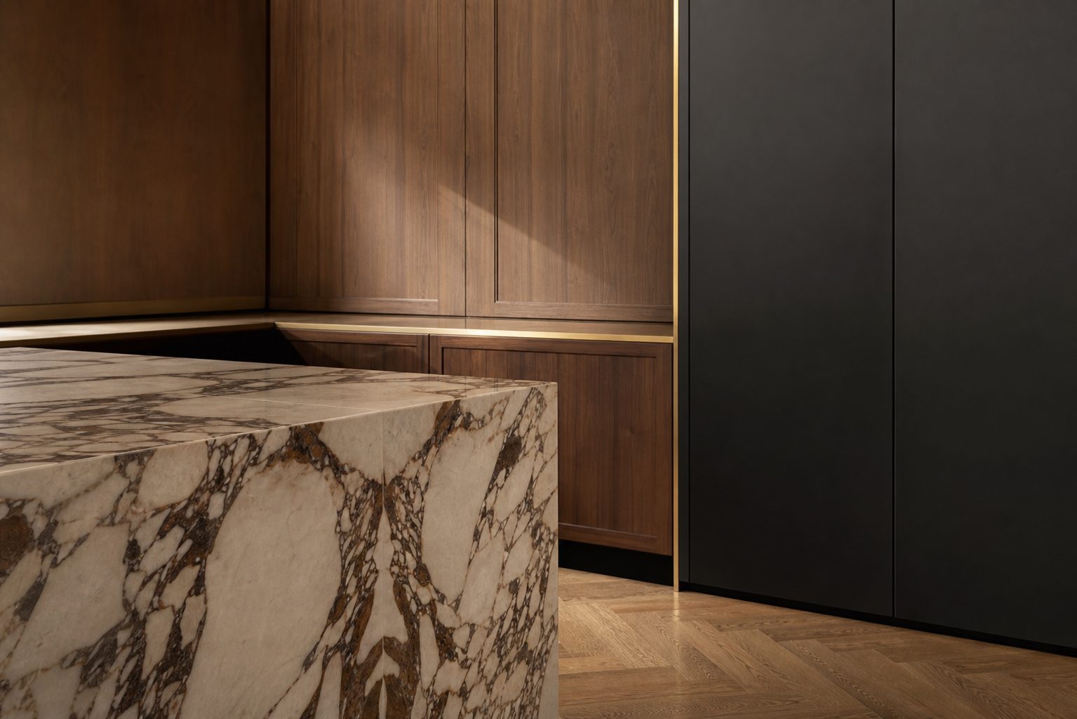 Fadior Terrena Kitchen Suite with Canopy Prep Pavilion — close-up of stainless steel finish and hardware detail