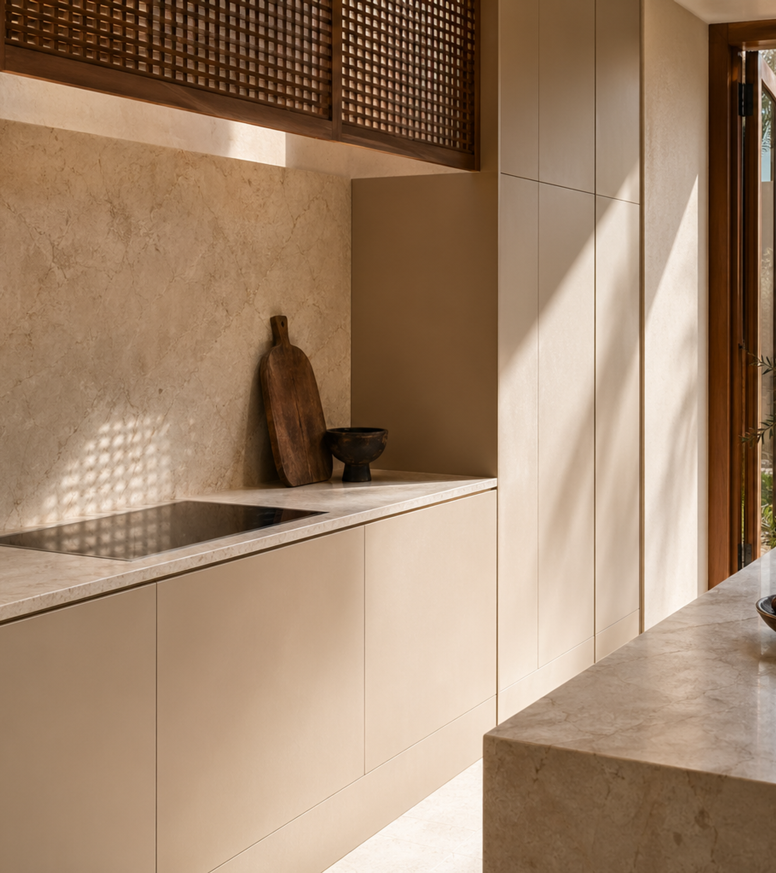 Fadior Radiance Wardrobe Suite with Tailored Valet Cove — close-up of stainless steel finish and hardware detail