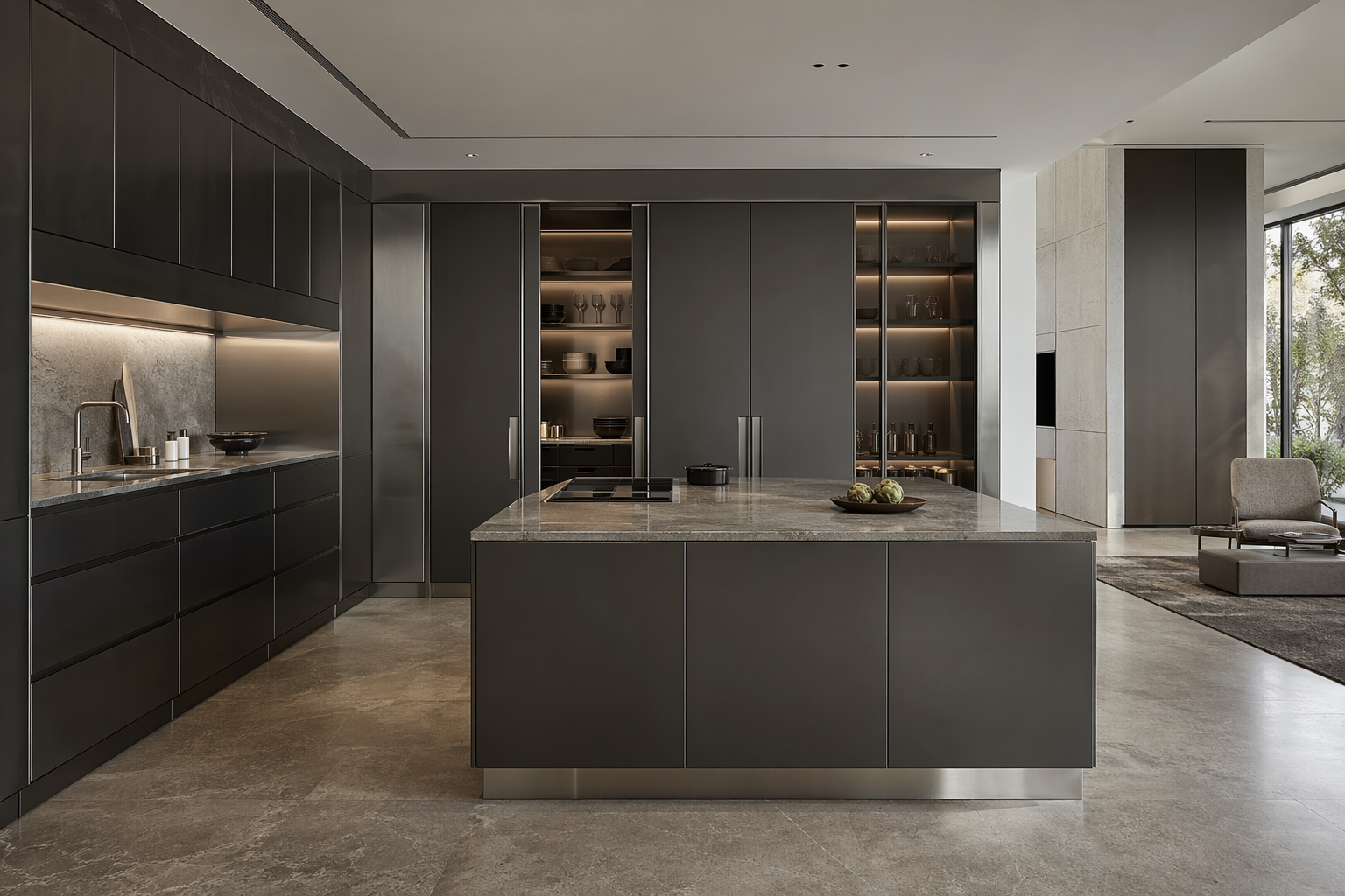 Fadior Abyss Kitchen Suite — interior room context showing cabinet integration