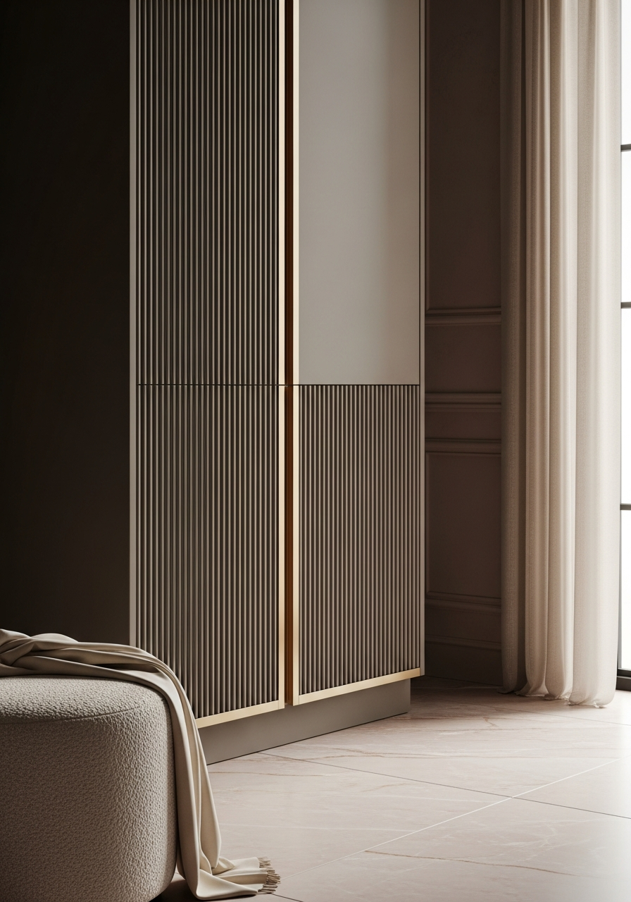 Fadior Archetype Entryway Suite — close-up of stainless steel finish and hardware detail