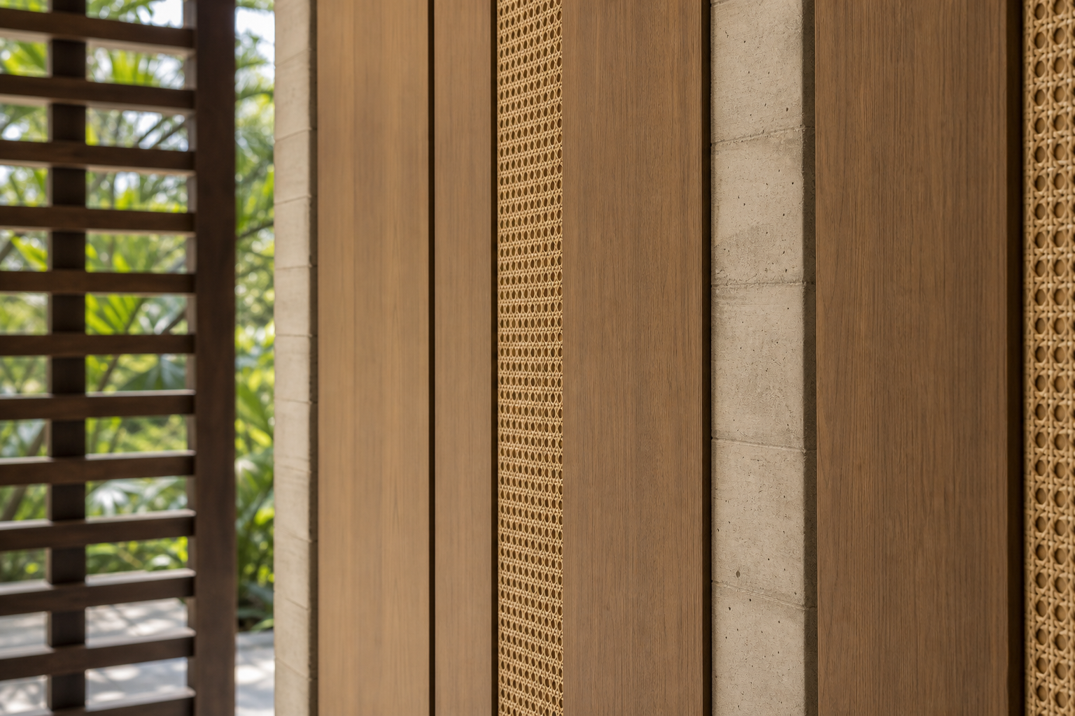 Fadior Terrazzo Wall Panel Suite with Fenix Matte Display Grid — close-up of stainless steel finish and hardware detail