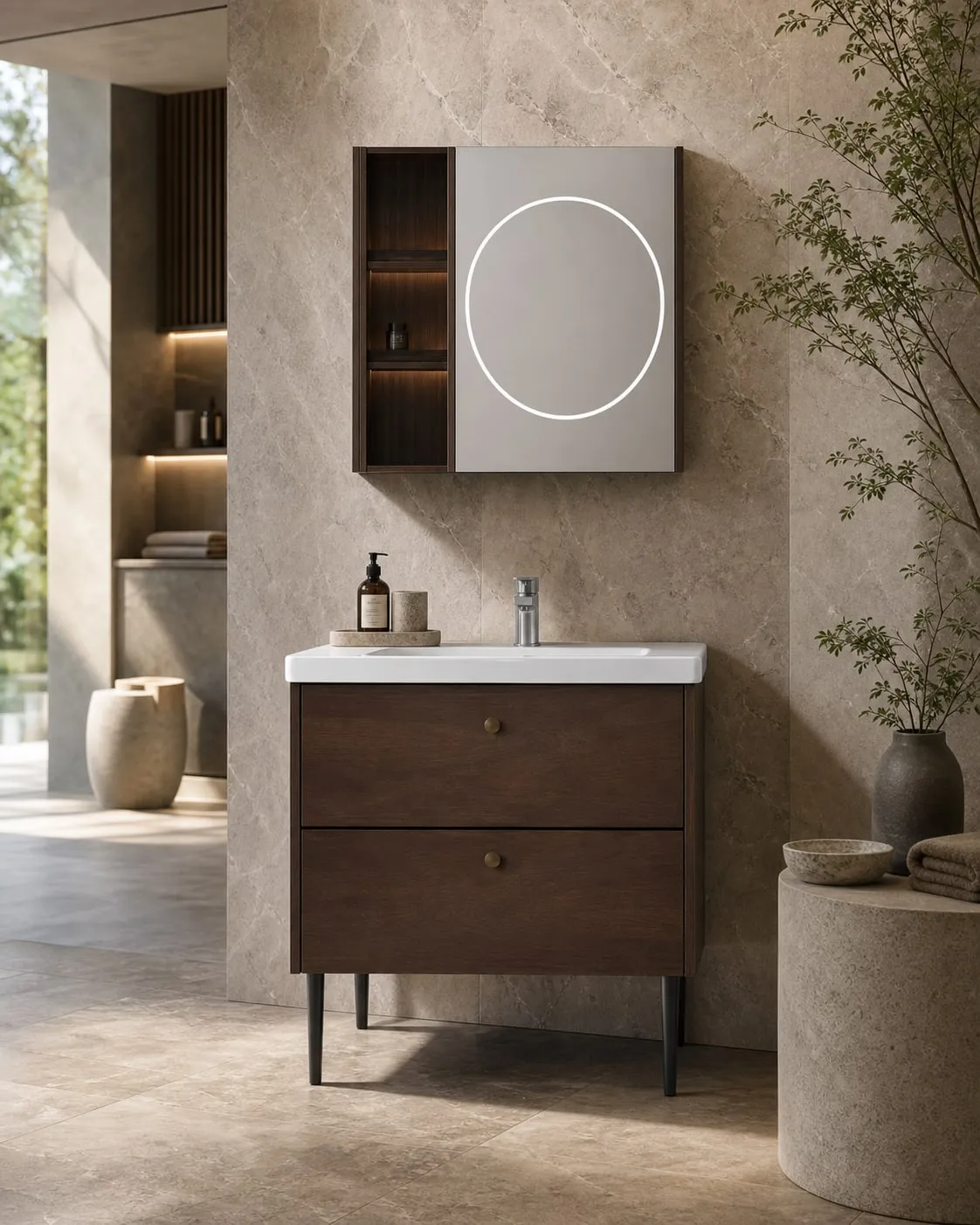 Smart-Mirror Eco Drawer Vanity 800×485×600 mm
