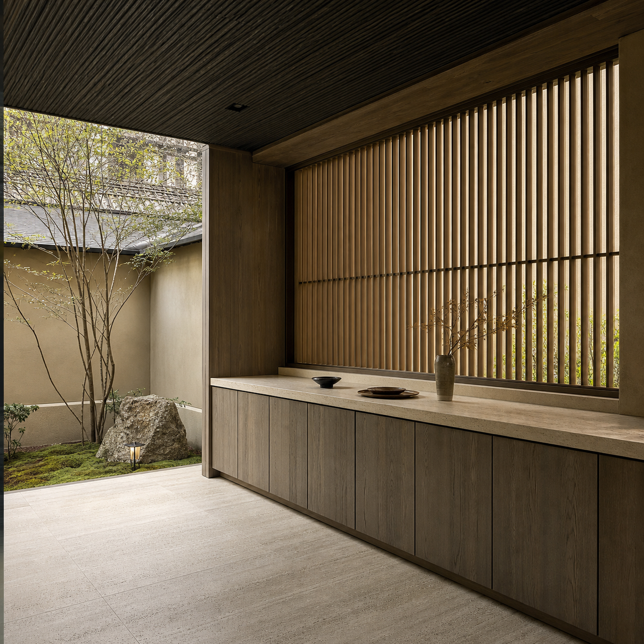 Fadior Dusk Balcony Suite with Calacatta Breakfast Rail — 304 stainless steel balcony system, front view
