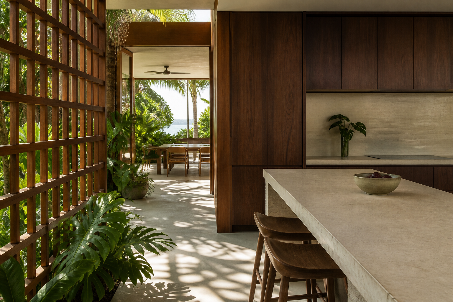 Fadior Dream Home Kitchen Suite with Thermal Worktop Axis — lifestyle setting with natural light and residential styling