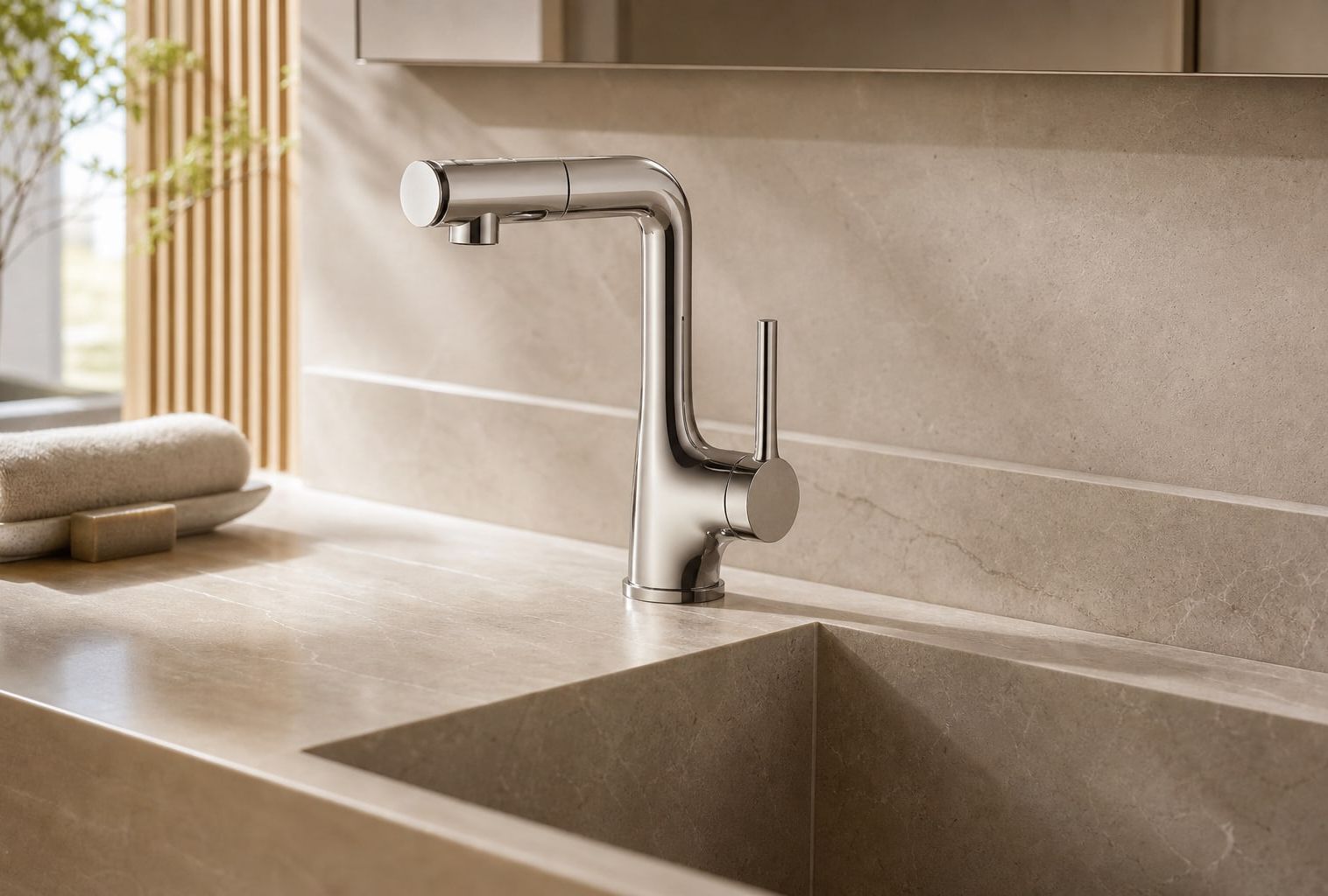 Basin styled in a FADIOR HOME interior setting