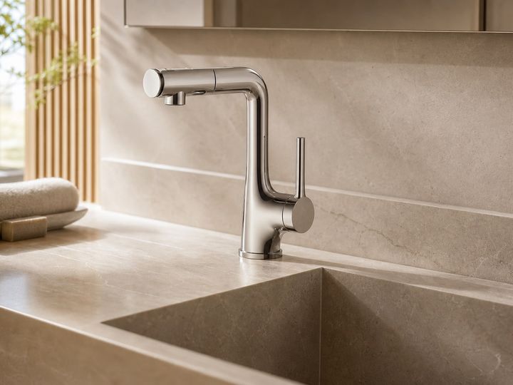 Basin styled in a FADIOR HOME interior setting
